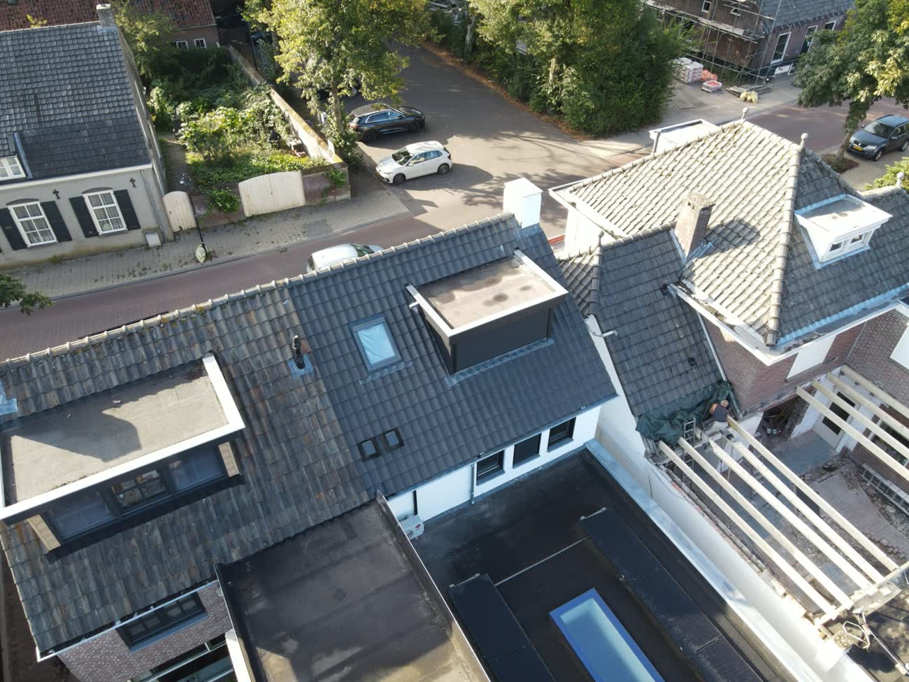 Luchtfoto van de woning in Sint-Oedenrode
